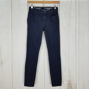 Madewell Mid-rise Dark Blue Skinny Ankle Jeans